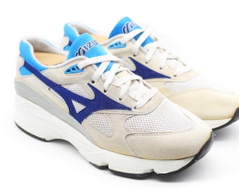Zapatillas vintage MIZUNO para mujer, talla 6 de EE. UU., auténticas zapatillas deportivas de calle, zapatillas deportivas retro raras de los años 90, zapatillas casuales, ropa deportiva clásica