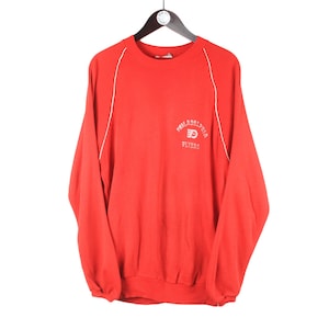 Vintage Philadelphia Flyers Sweatshirt authentische Kleidung 80er Jahre Crewneck Pullover Eishockey NHL Größe Männer L Sport Langarm Pullover Sport Wear USA