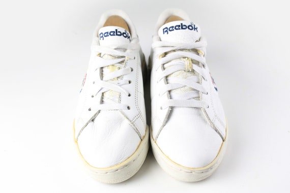Vintage REEBOK Sneakers Women s US 6 Authentic Athletic Rare Retro Sport 90 s Casual Streetwear Trainers Classic White Tie Shoes Tennis Etsy UK