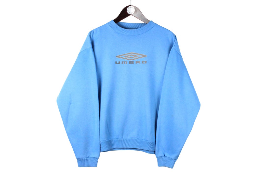 00'S UMBRO logo sweatshirt, men's size L cotton gray type Vintage Second Hand