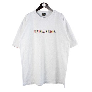 vintage UNIVERSAL STUDIOS T-shirt maat XL heren groot logo zeldzame retro collectie oversized jaren 90 cartoon zeldzame T-shirt grijs oversized shirt