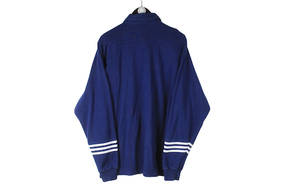 vintage ADIDAS sweatshirt collared oversize men's… - image 2