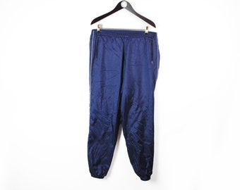 Vintage ADIDAS Men's Track Pants Blue Size M Authentic Sport