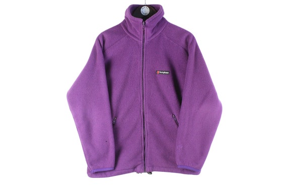 vintage BERGHAUS FLEECE sweater Retro purple men'… - image 1