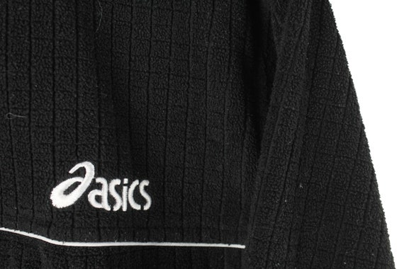 vintage ASICS Fleece Half Zip Sweater Size S men'… - image 3