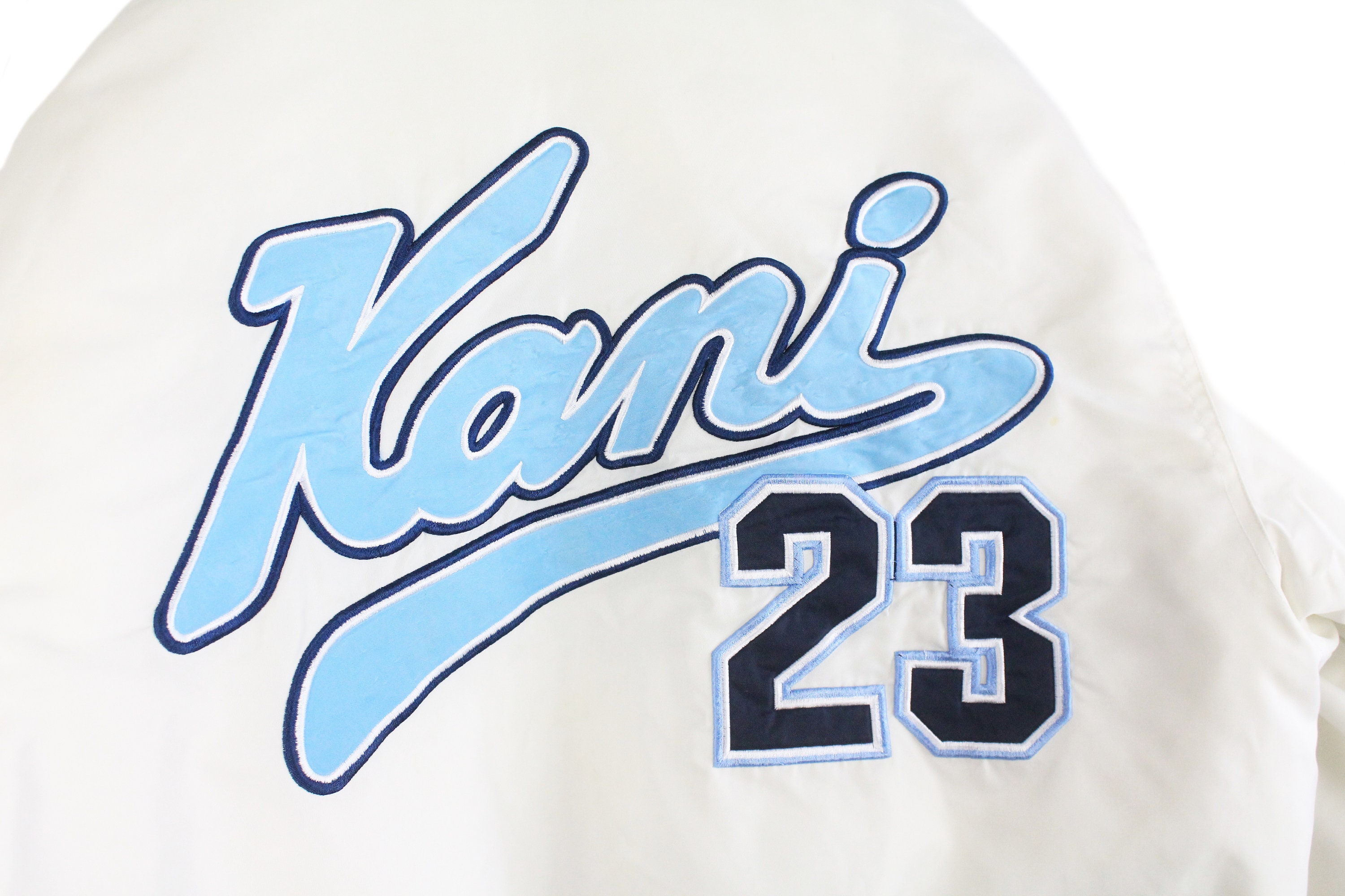 Vintage KARL KANI Brooklyn 23 Bomber Jacket Size S/M Men's Vintage KARL KANI Brooklyn 23 Bomber Jacket Size S/M Men's