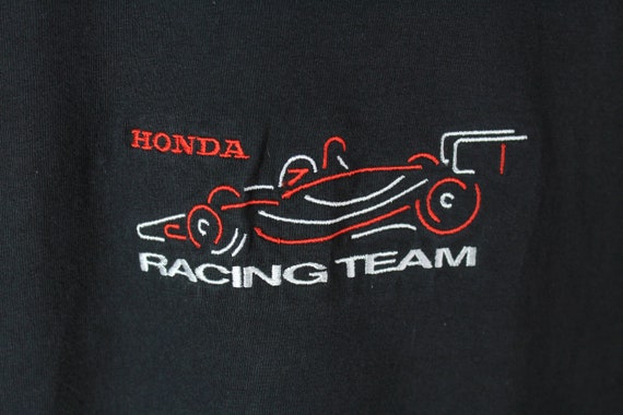 vintage HONDA Racing Team T-shirt Hanes  Size XL … - image 3