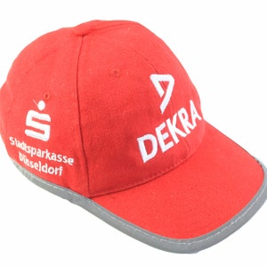 vintage DEKRA Cap One Size red race team Hat Big logo authentic F1 Formula 1 men&#39;s sport style racing Ferrari sponsor cap