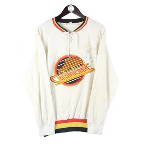 '47 Men's Vancouver Canucks Vintage Skate Logo Headline Imprint Pullover Hoodie - Size Medium Black : Sports & Outdoors