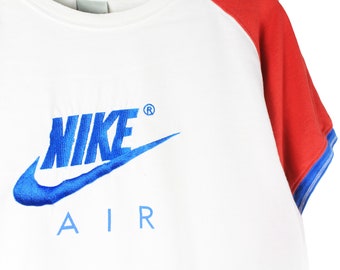 red white blue nike t shirt