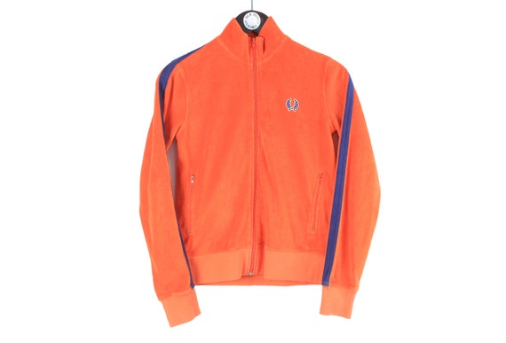 Vintage FRED PERRY Track Jacket Terry Orange Size Women's - Etsy