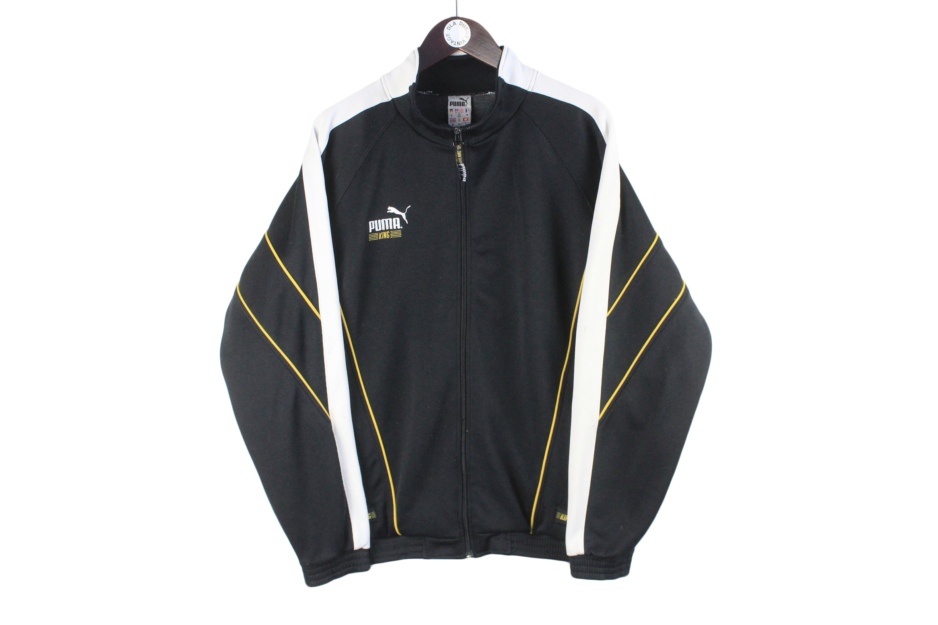 Puma track jacket black sale