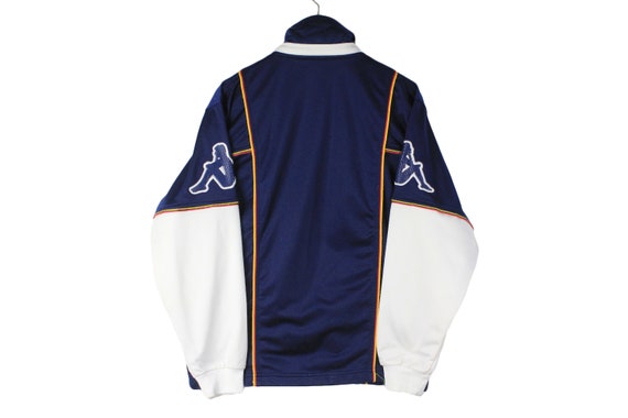 Vintage KAPPA Track Jacket Size M Blue Sleeve Logo Authentic Retro