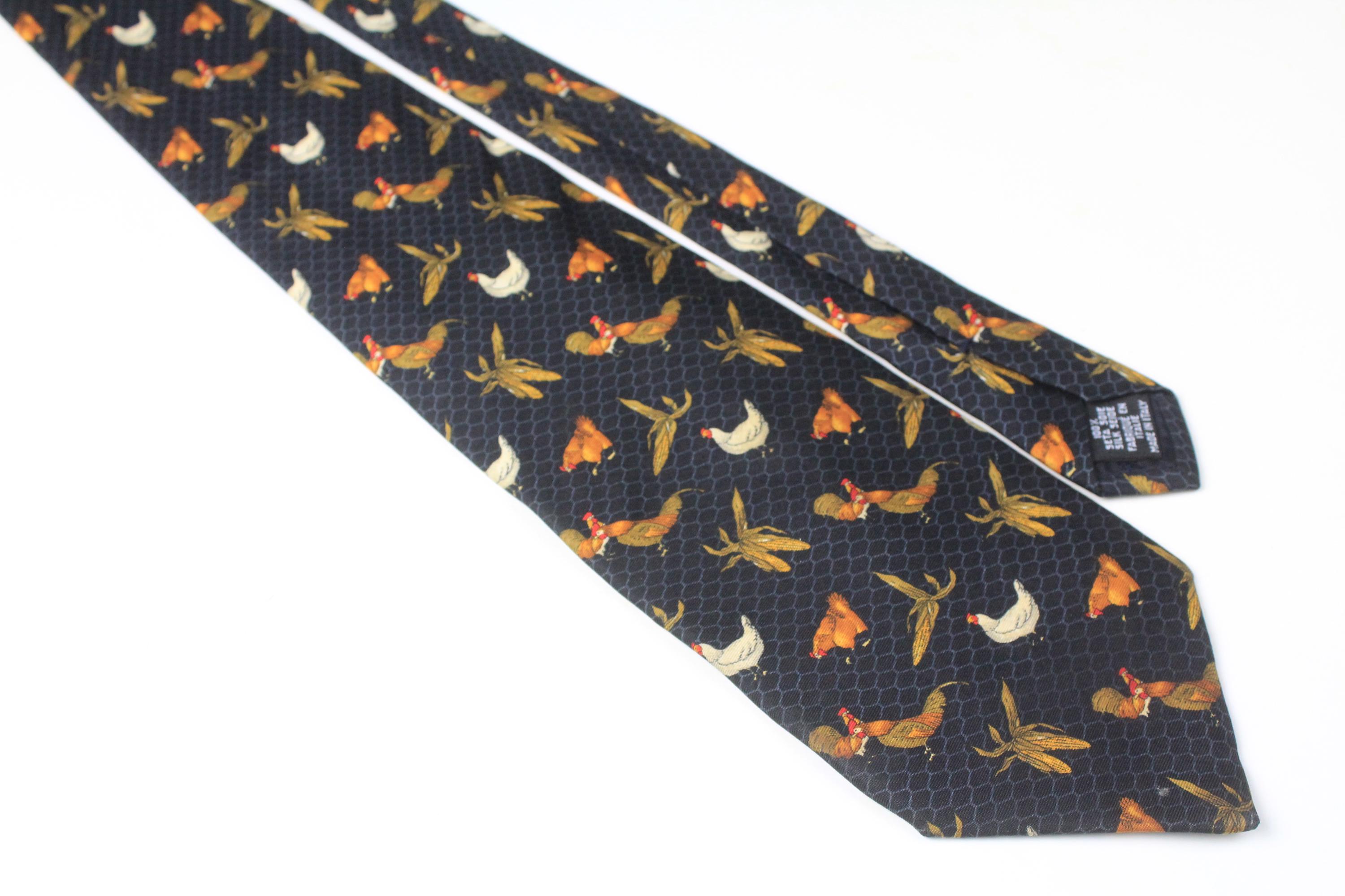 Yves Saint Laurent Silk Tie Vintage Abstract 90s Made Italy