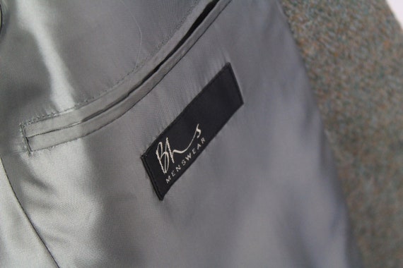 vintage HARRIS TWEED authentic Blazer Jacket Pure… - image 8