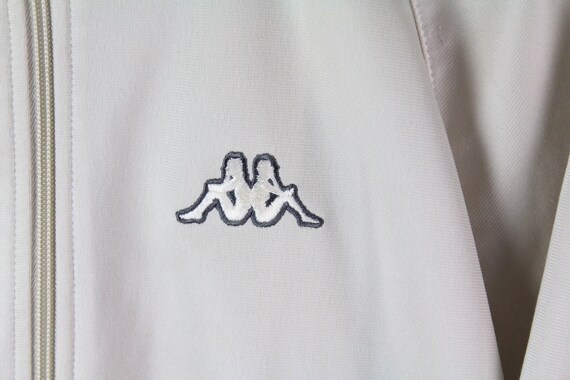 vintage KAPPA men's Track Jacket Size S white lon… - image 3