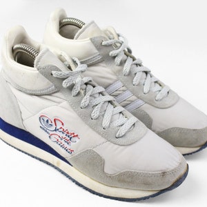 vintage ADIDAS Spirit Of The Games Sneakers Women's Size US 6 authentic rare retro athletic shoes 80's classic sport trainers wear running