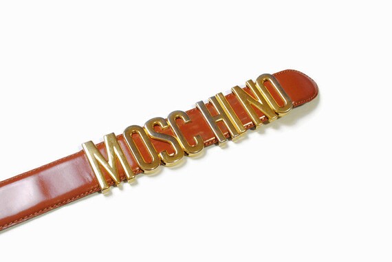 vintage MOSCHINO authentic women's real leather w… - image 9