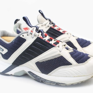 vintage REEBOK Sneakers Size US 8 men&#39;s authentic athletic shoes rare retro sport 90&#39;s casual classic streetwear trainers blue