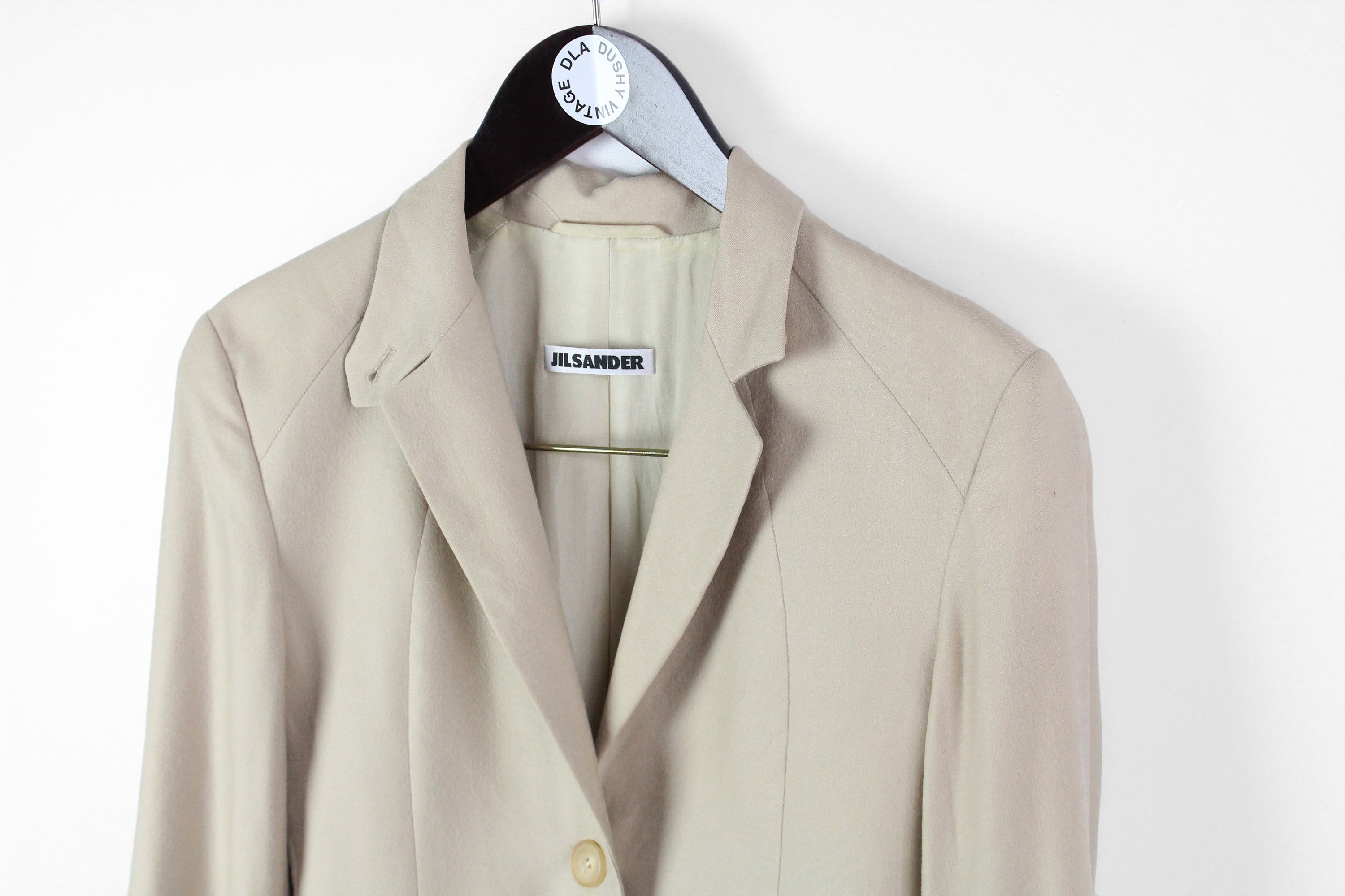 Vintage JIL SANDER Authentic Cashmere and Silk Blazer Jacket Vintage JIL SANDER Authentic Cashmere and Silk Blazer Jacket