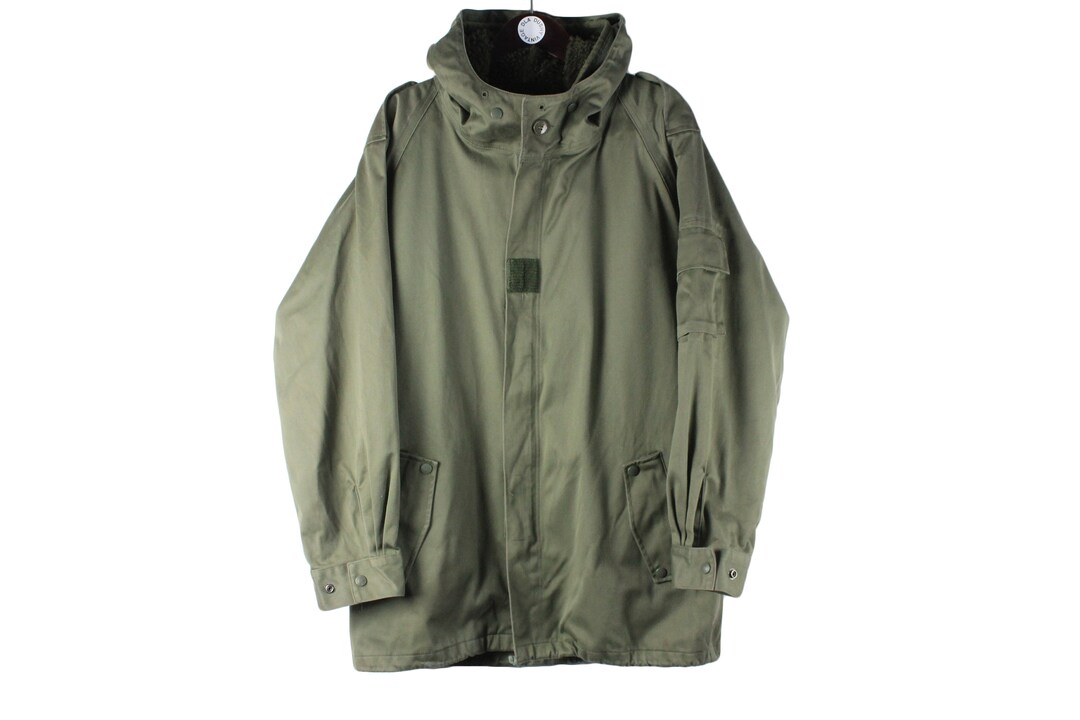 Vintage Military Uniform Army Parka Jacket With a Lining