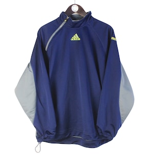 vintage ADIDAS sweatshirt Size M oversize men&#39;s long sleeve 90&#39;s athletic sweater crewneck small logo retro streetwear authentic pullover