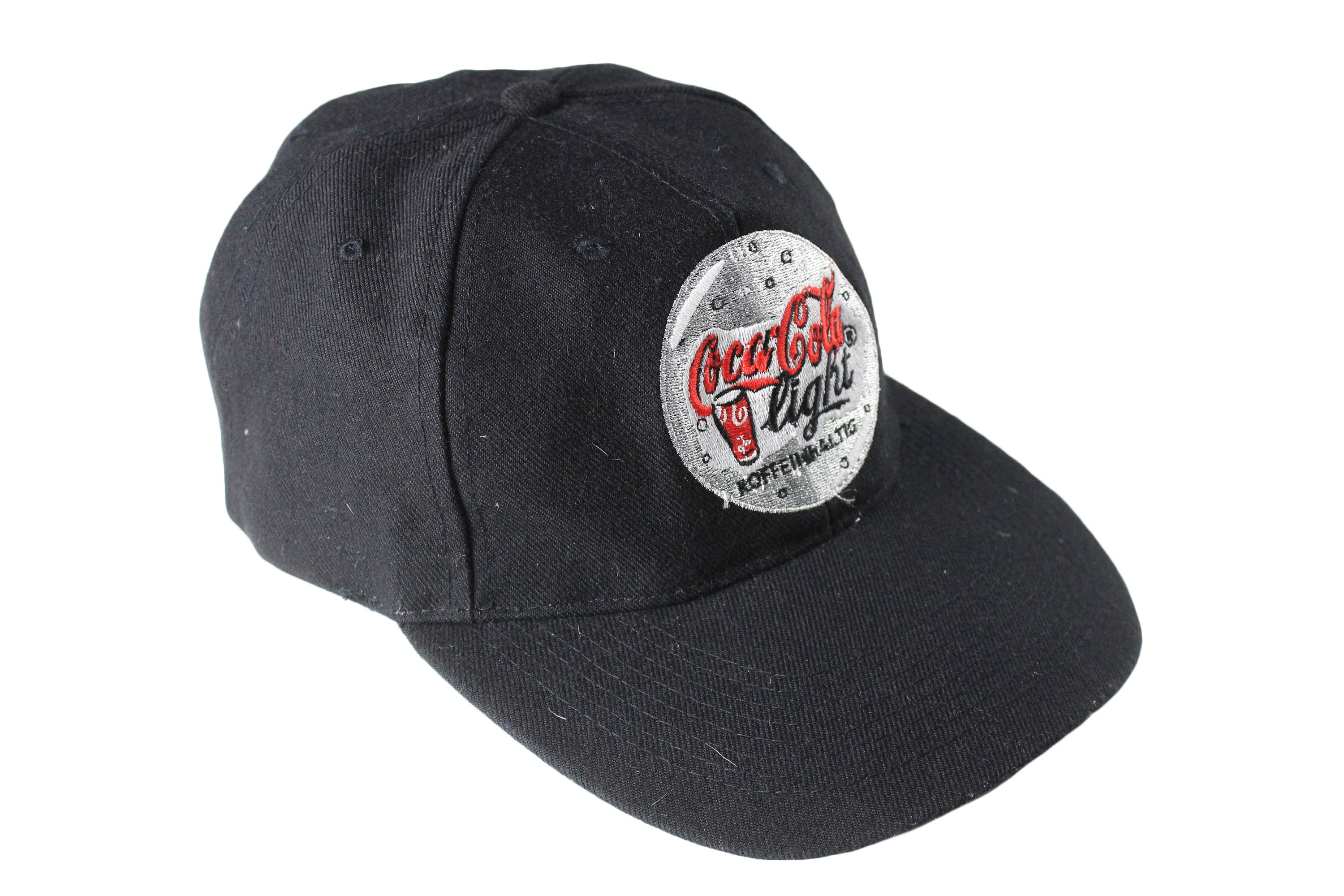 Vintage COCA-COLA Light Cap One Size Black Big Logo USA Style Hat ...