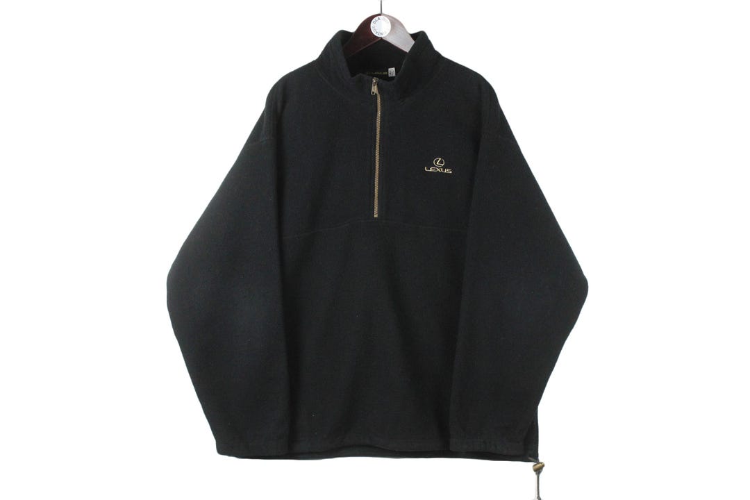 Vintage LEXUS Fleece 1/4 Zip Sweater Team Authentic Size Men's L/XL ...