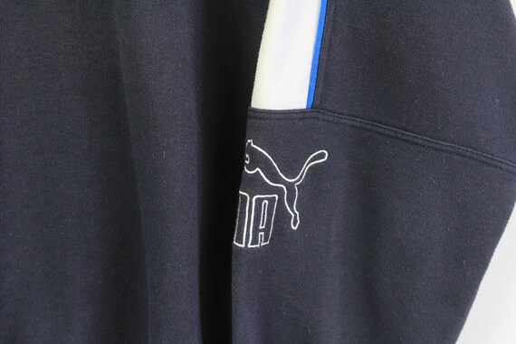vintage PUMA small logo sweatshirt 1/4 zip authen… - image 4