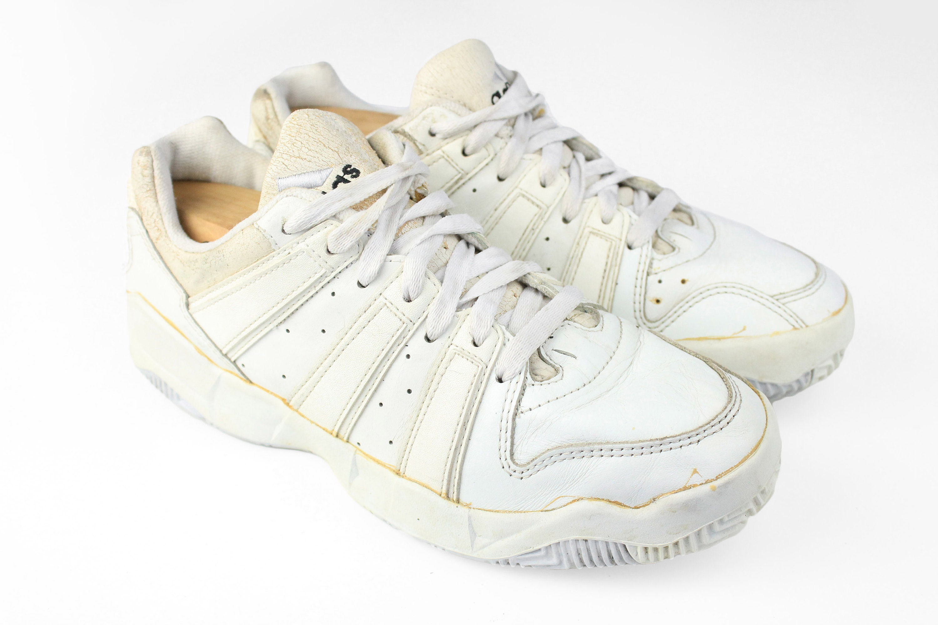Vintage ADIDAS Sneakers US 9 Herren authentische seltene Retro Basic Sportschuhe 90er weiB klassisch Sport Sneakers Streetwear 3 Streifen Etsy