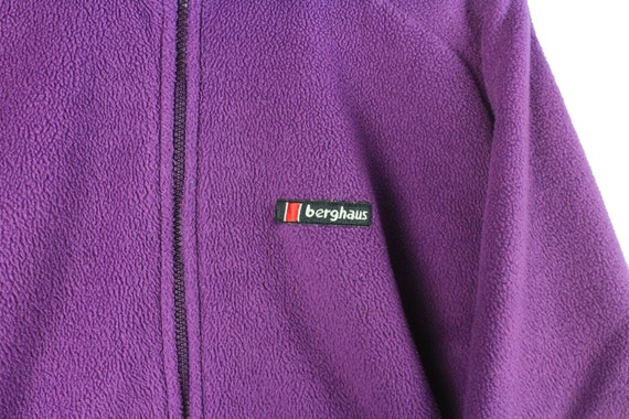 vintage BERGHAUS FLEECE sweater Retro purple men'… - image 4