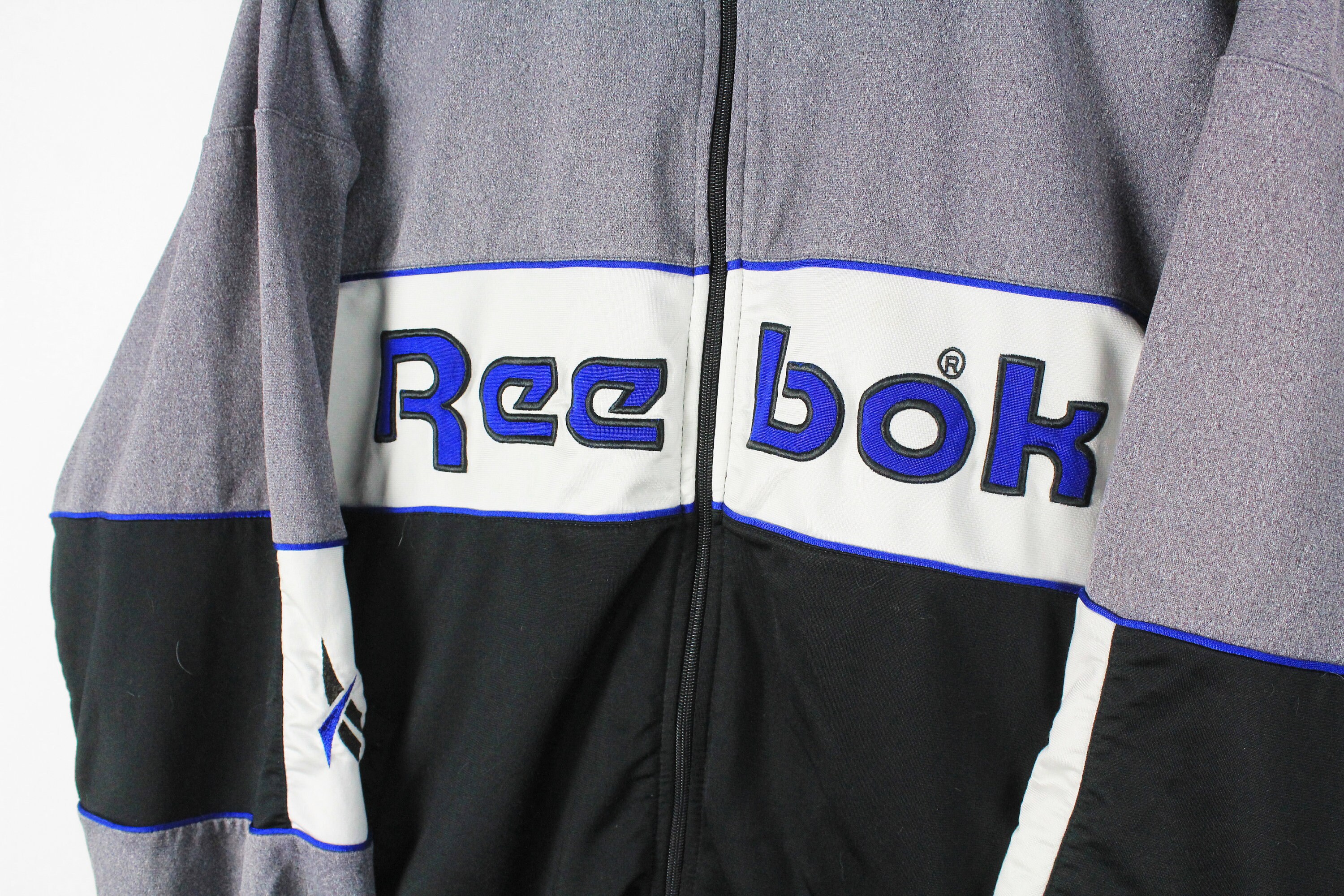 Vintage REEBOK Track Jacket Size L Authentic Big Logo Rare