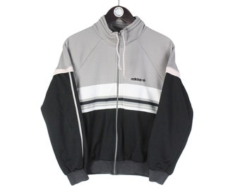 Vintage 90s 00s Charcoal Grey Adidas Equipment Waterproof Sports Jacket XL