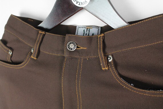 vintage JEAN PAUL GAULTIER womens Jeans brown Siz… - image 3