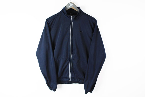 Vintage NIKE Track Jacket Size M Navy 