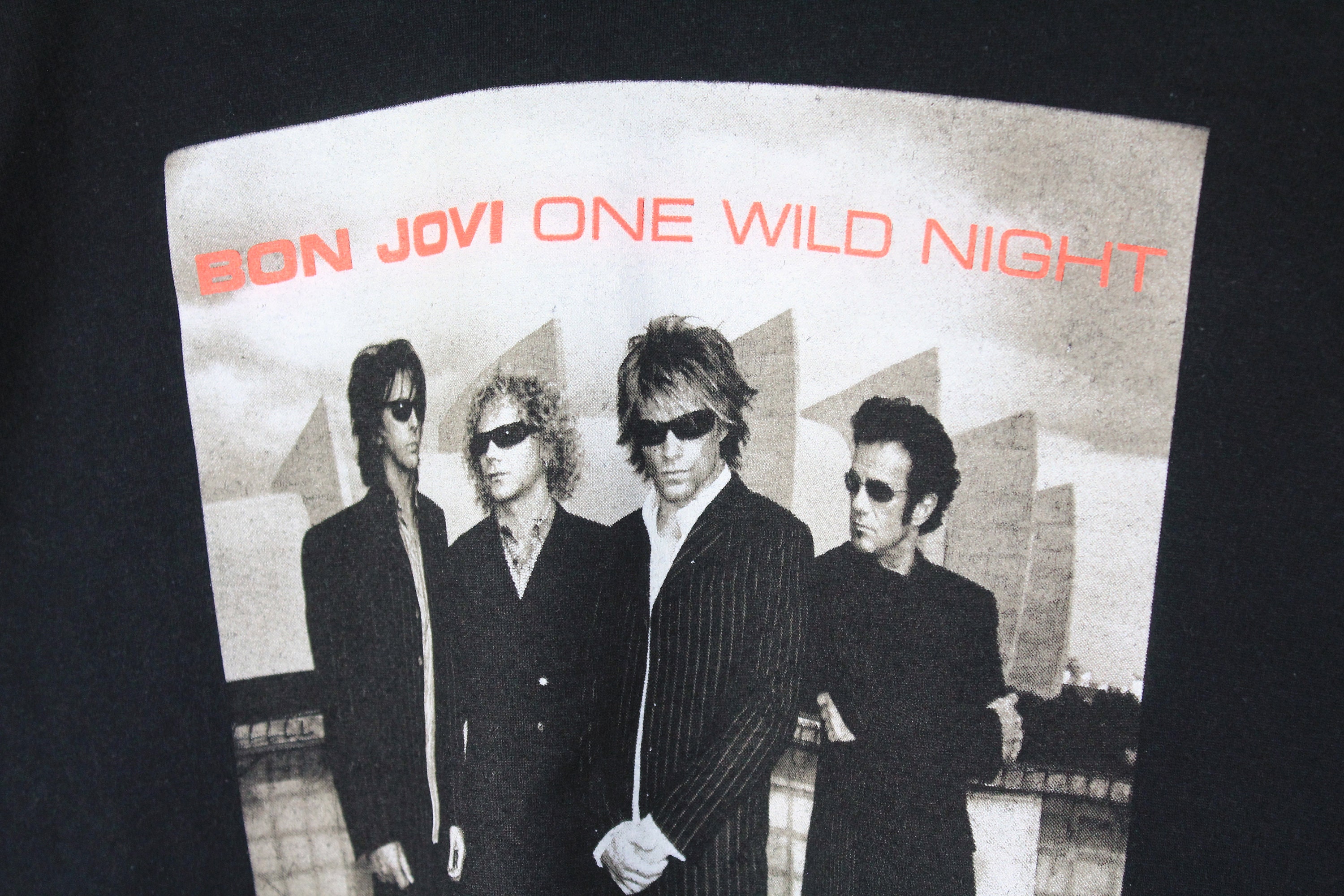 ヴィンテージ BON JOVI One Wild Night 2001 Tシャツ ブラック サイズ