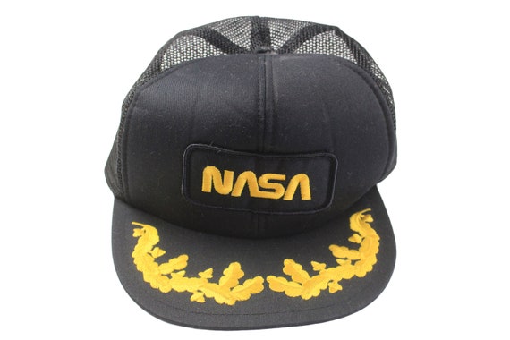 vintage NASA Trucker Cap big logo hat cap one siz… - image 2