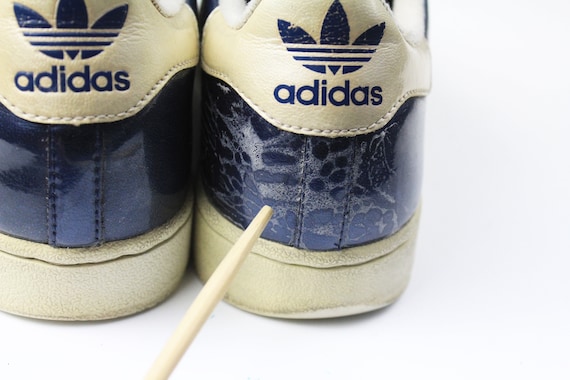 As Recientemente violación Vintage ADIDAS SUPERSTAR auténticas zapatillas azules talla US - Etsy España