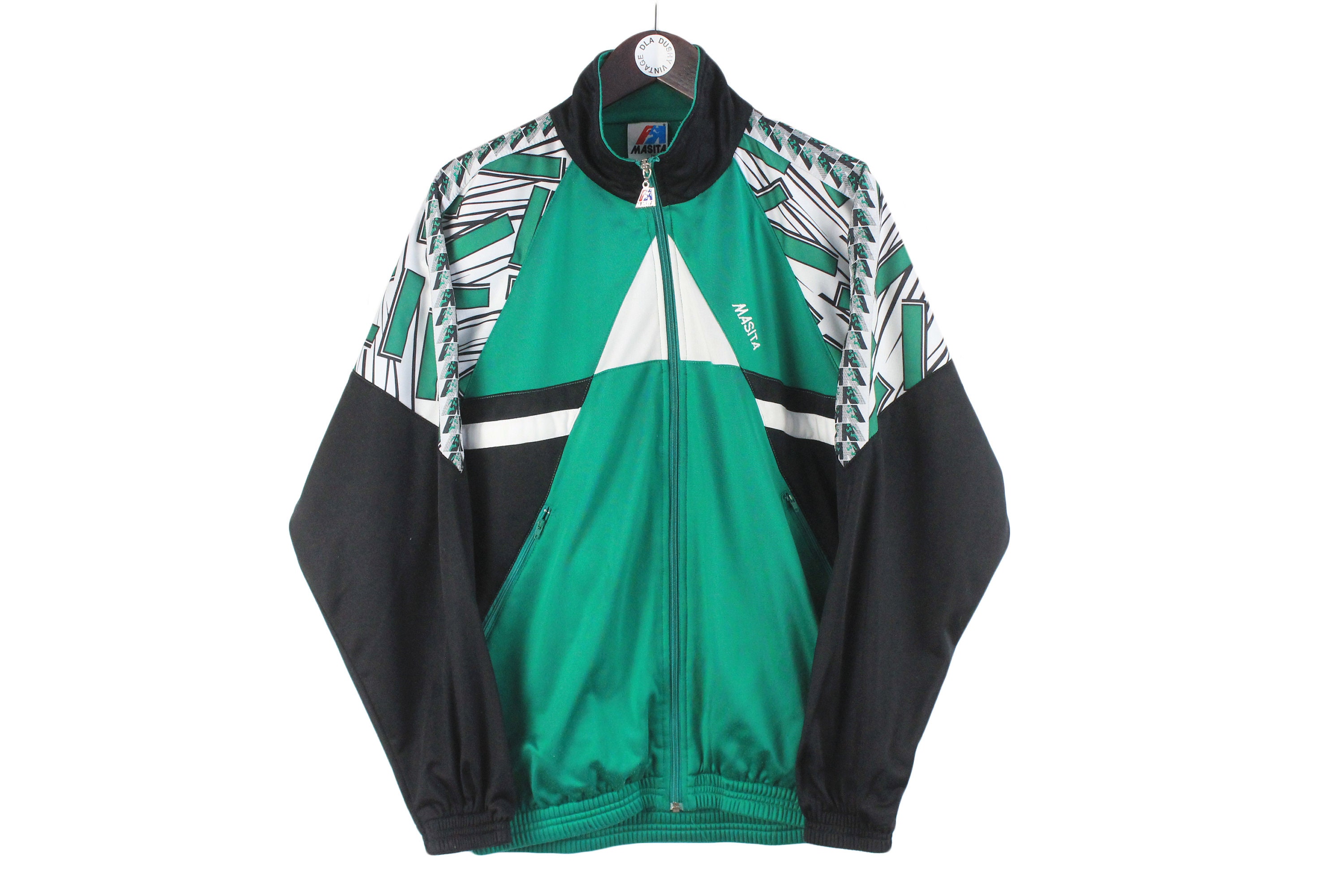 Vintage MASITA Track Jacket Size S Authentic Retro Polyester