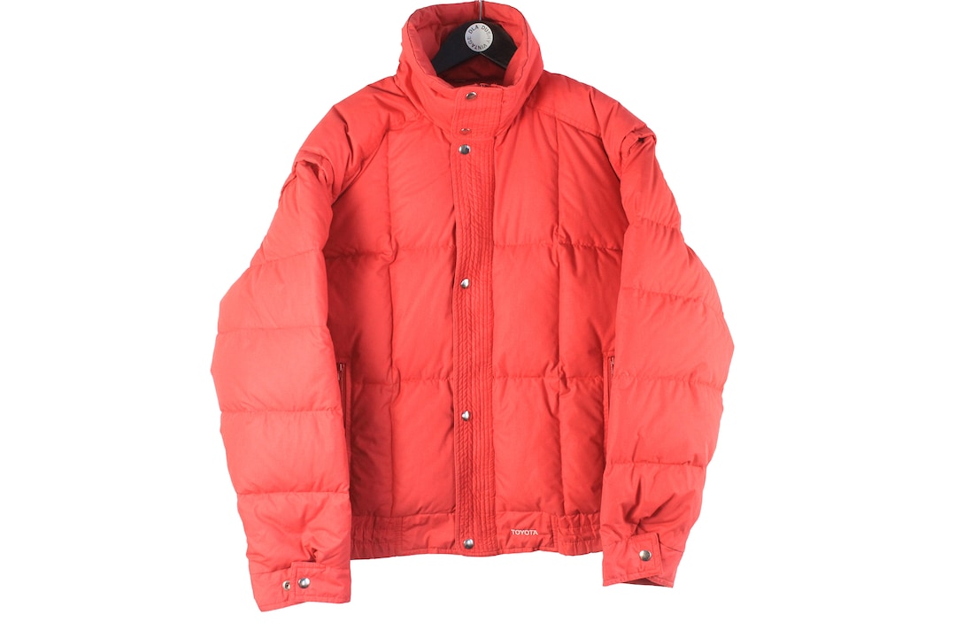 Vintage TOYOTA Racing Team Puffer Jacket Size L Men's Authentic Race