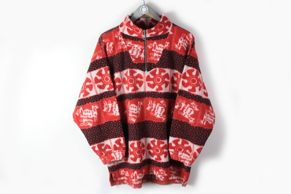 tot nu stoomboot Installeren Vintage S. OLIVER FLEECE Sweater 1/4 Zip Oversize Women's - Etsy Finland