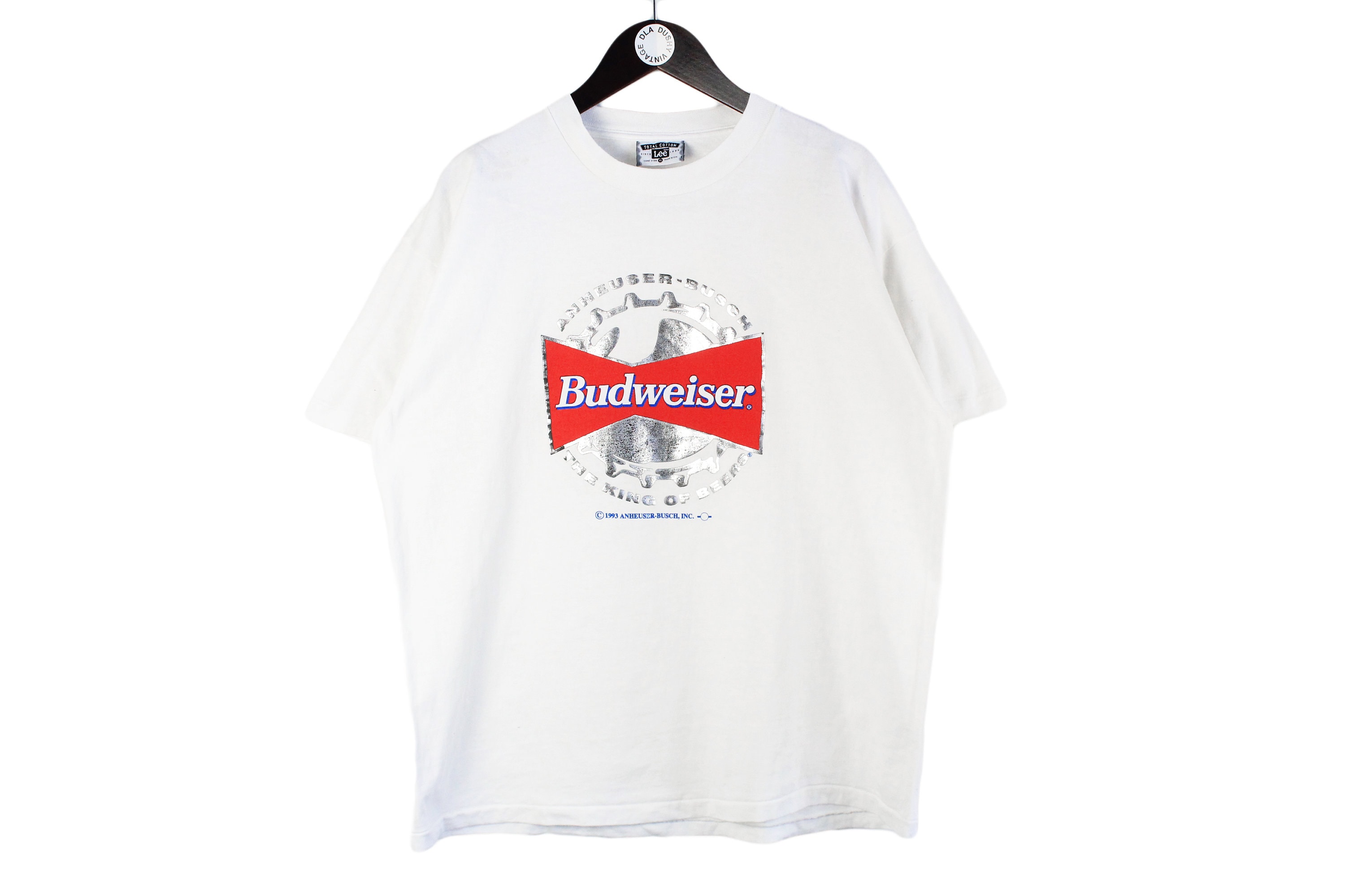 Vintage BUDWEISER Beer Lee T-shirt Size XL Men's Collection
