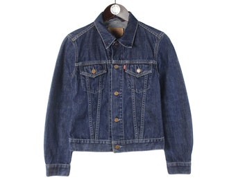 Levi's ダークブルー デニムジャケット - メルカリ