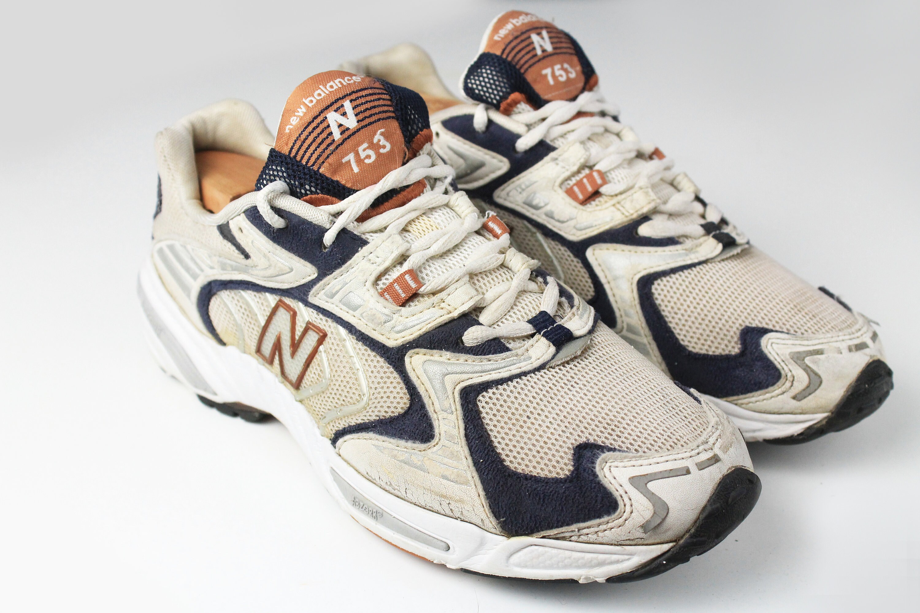 Vintage NEW BALANCE 753 Zapatillas deportivas autenticas Talla US 9.5 deporte retro raro para hombres 00 s blanco blanco zapatillas de calle casuales Etsy Espana
