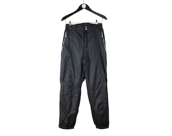 vintage BOGNER Ski Pants size women's M authentic 90s retro black winter warm wear snowboard mountain extreme rare clothing outdoor trousers