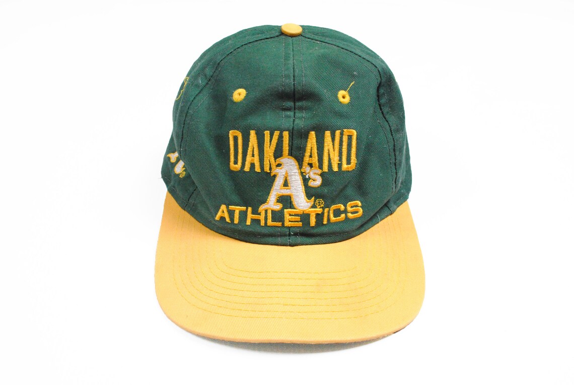 Vintage OAKLAND ATHLETICS hat big logo cap MLB team one size Etsy