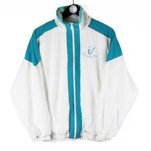 vintage LOTTO trainingsjack maat dames M authentiek sport windjack jaren 90 zeldzaam retro Italiaans merk lichte slijtage rave atletisch sportvest