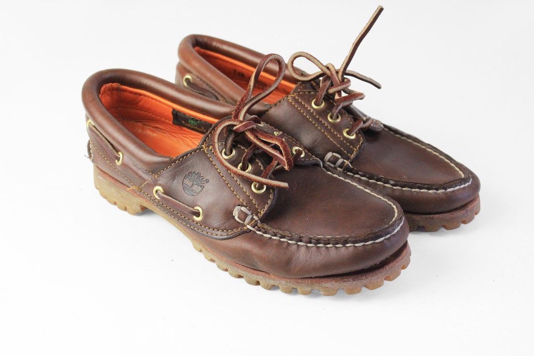 Vintage TIMBERLAND Topsiders Shoes Size EUR 39 Authentic Brown - Etsy