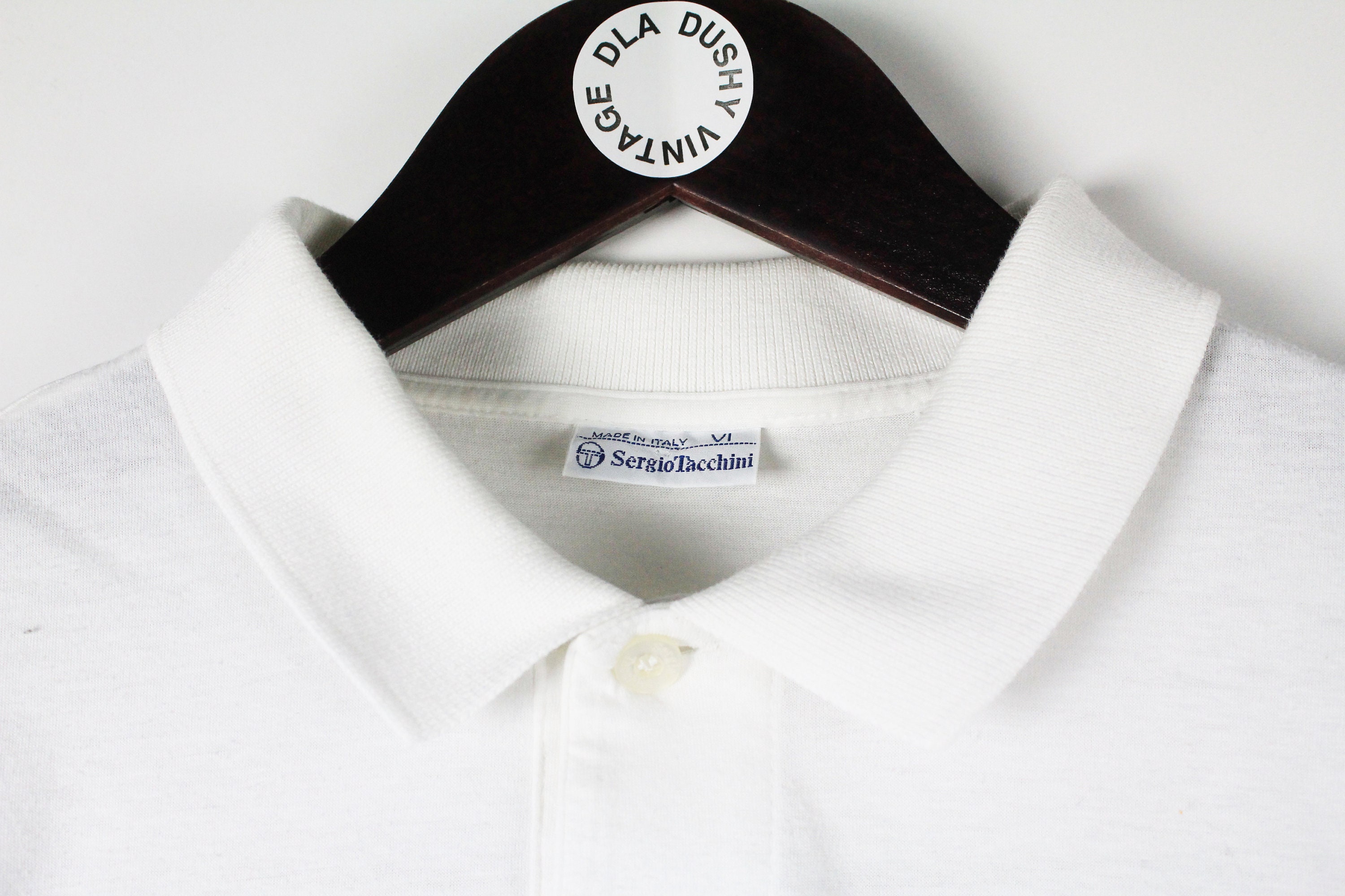 ヴィンテージ SERGIO TACCHINI ポロTシャツ テニス ホワイト