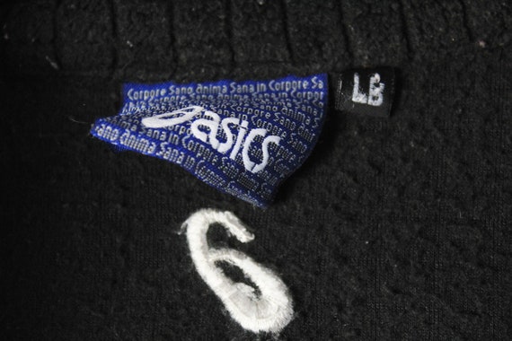 vintage ASICS Fleece Half Zip Sweater Size S men'… - image 4